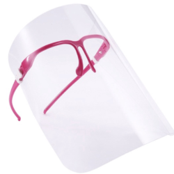 careta, lentes rosas